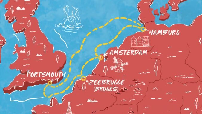 Virgin Voyages Cruise: Portsmouth, Amsterdam, Bruges, Hamburg 1 Portsmouth_Bruges_Zeebruge_Brussels_Amsterdam_Hamburg