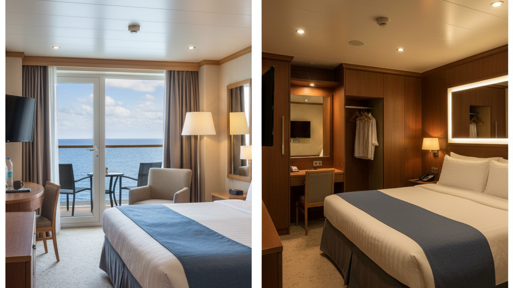 Comparison of different cruise cabin types