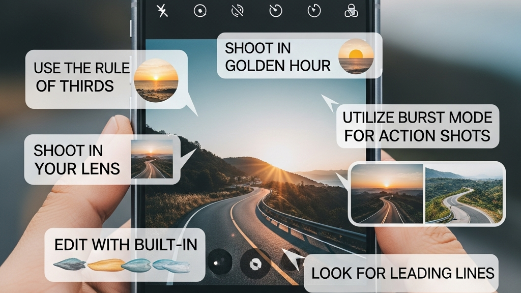 Travel Photography Without Missing the Moment: A Real Guide 2 Smartphone camera settings showing travel photography tips for better phone photos