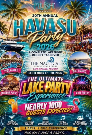 plush havasu party september 2026