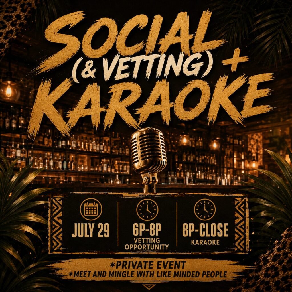 Social (& Vetting) + Karaoke 1 event draft 1782522840 social July 29 sq logo