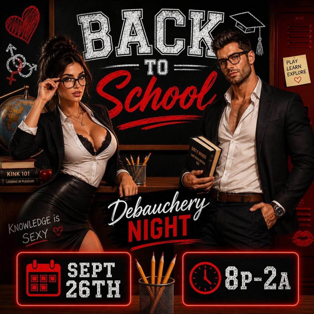 Back To School ~ Debauchery Night 1 event 1784151926 Back to School Sept 26 sq logo