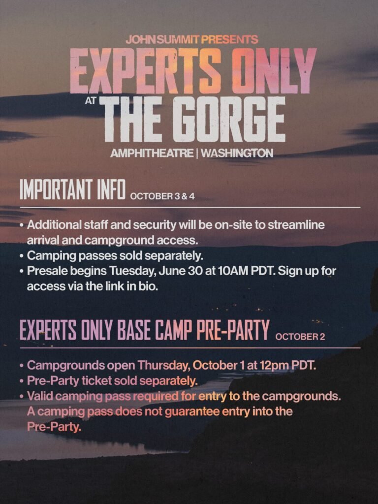 John Summit: Experts Only at The Gorge