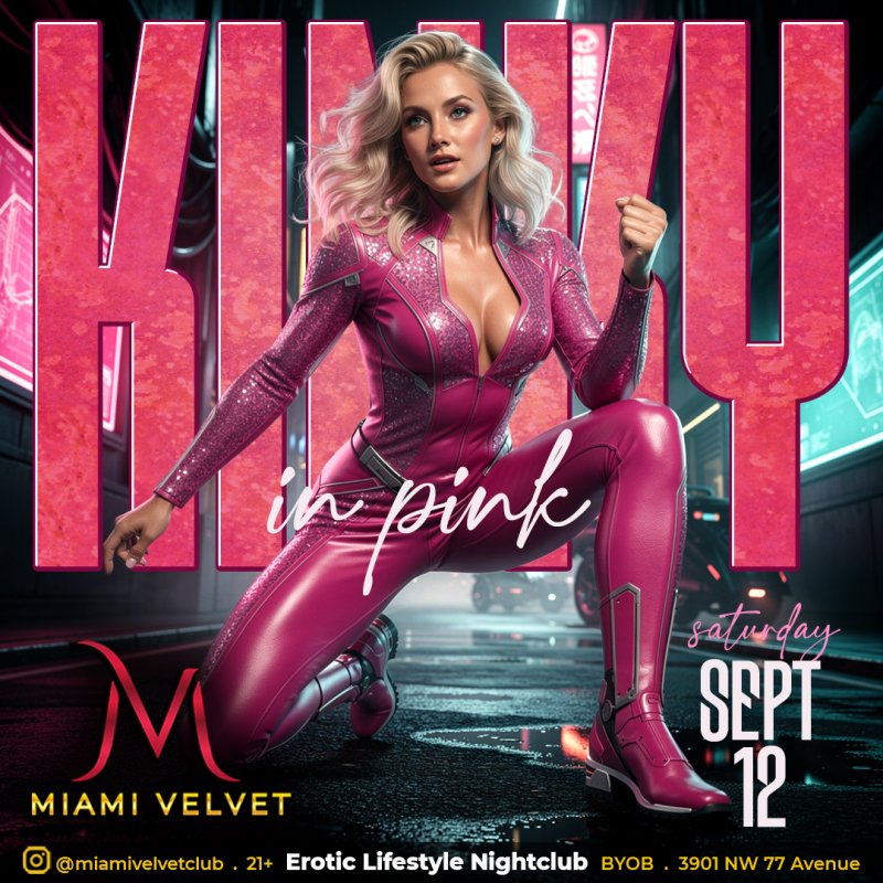 miami velvet kinky in pink