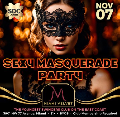 miami velvet sexy masquerade party